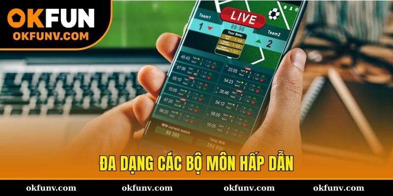 Danh mục môn thể thao nổi bật tại OKFUN